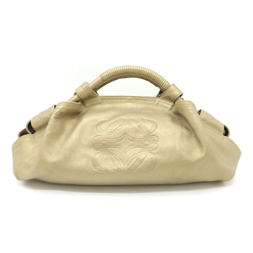 Loewe Anagram Nappa Aire Handbag Leather Gold